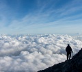 Climb, Agung, Volcano, Clouds