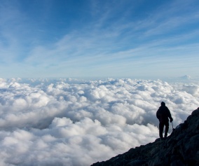 Climb, Agung, Volcano, Clouds